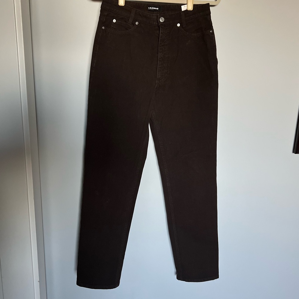 Cambio Sharon Jeans in Chocolate Brown SZ 10